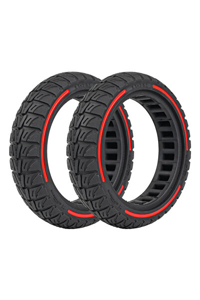 Choice 2 pieces red 8.5 Inches Damping Durable Wheel 8.5x2-6.1 Honeycomb Soli...