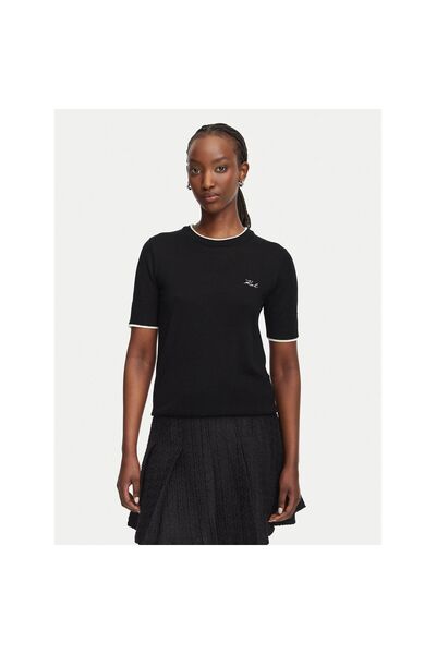 Karl Lagerfeld Pulover de damă B3W18039 Negru