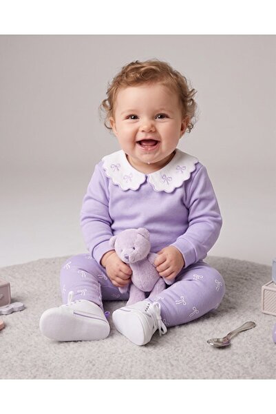 Egelite Baby Girl Seasonal Bow Printed Baby Collar 9-12-18-24 Months Slim Fit...