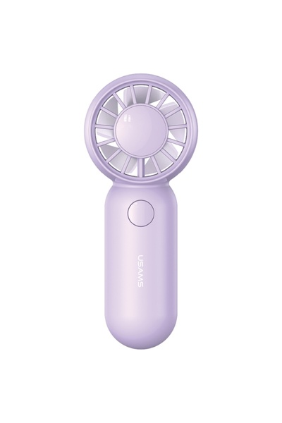 Usams Ventilator portabil mini ZB354, 3W, 3 viteze, USB, 500mAh, Mov