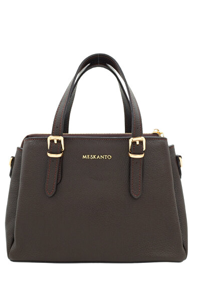 Meskanto Monaco Genuine Leather Hand and Shoulder Bag with Strap