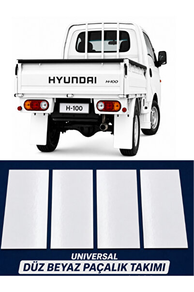 KAPOTO Hyundai H100 Kamyonet Ön Arka Beyaz 4 Lü Set Paçalık Takımı Çamurluk T...