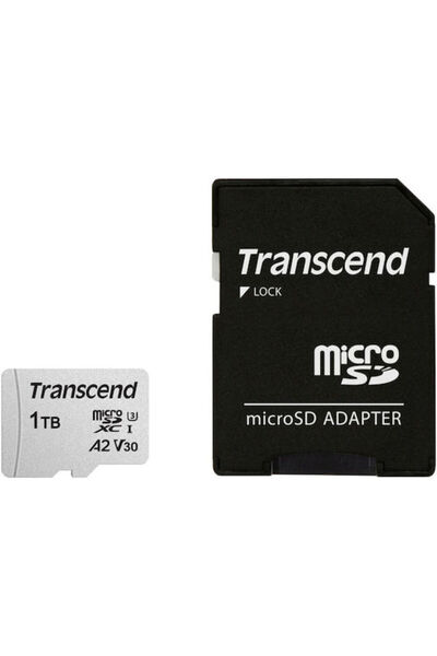 Transcend microSDXC 1TB U3 V30 A2 UHS-I Κάρτα Μνήμης με Αντάπτορα