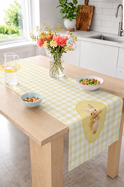 Realhomes 40X140Cm Digital Printed Runner Decorative Table Runner with Yellow...