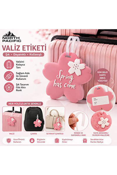 Generic Brand Flower Pattern Silicone Luggage Tag Baggage Id Label 🌺