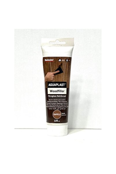 Beissier Chit pentru lemn cu fibră de sticlă, Sapele, tub Aguaplast, 125ml