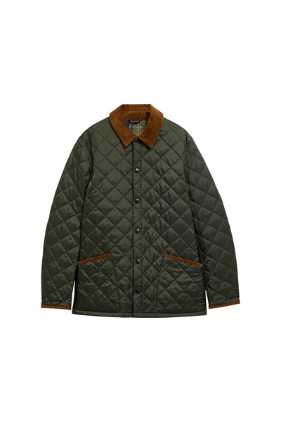Barbour Icons Heritage Liddesdale Kapitone Ceket OL71 Sage