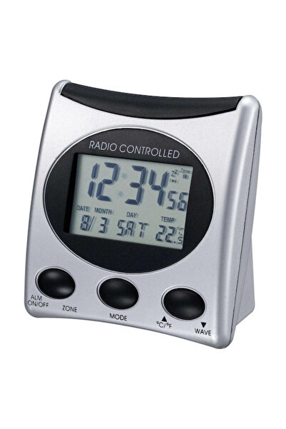 TECHNOLINE WT 221 Επιτραπέζιο Ψηφιακό Ρολόι LCD με Ασημί Ξυπνητήρι 05900