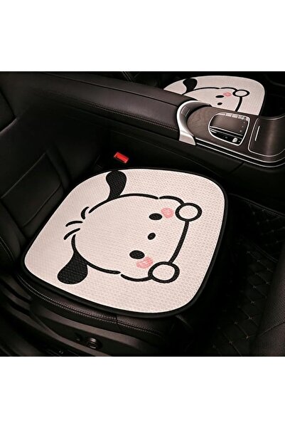 GENERAL Car Seat Back Cushion with Cute Cartoon Design, Breathable Ice Silk C...