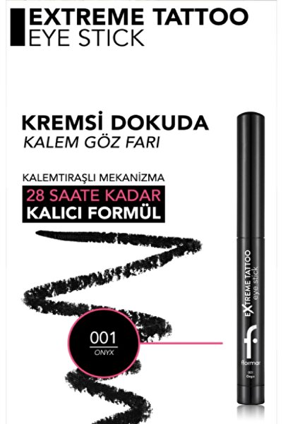Flormar EXT. TATTOO EYE STICK- 001 ONYX