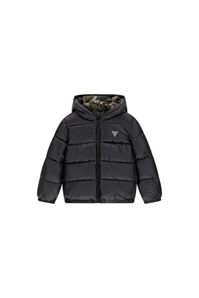 Guess Geacă de iarnă pentru băieți L6YL01W2655 Negru