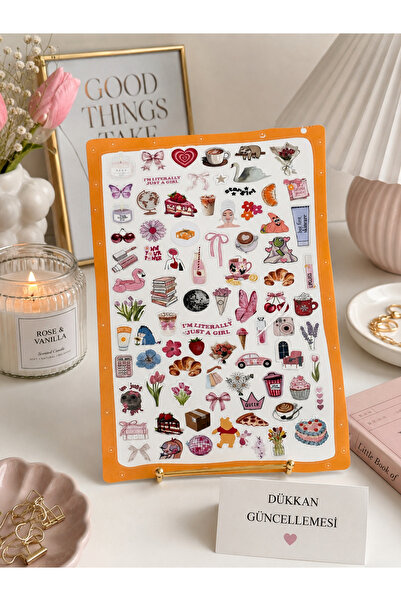 Genel Markalar I’m Just A Girl Temalı Sticker Seti | Estetik Kawaii Sticker |...