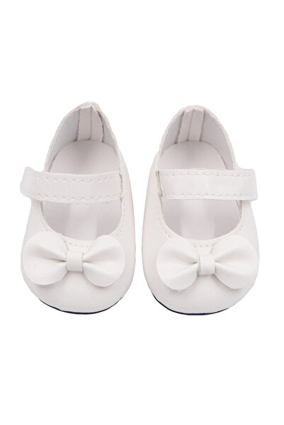 Choice white Hot Sale 7cm Bow-knot Doll Shoes For 18Inch American Dolls Pu Le...