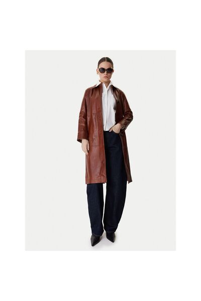 MAX&Co. Palton de piele pentru femei 2616471021200 Maro