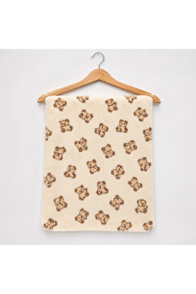 emir baby Teddy Bear Patterned Plush Baby Blanket