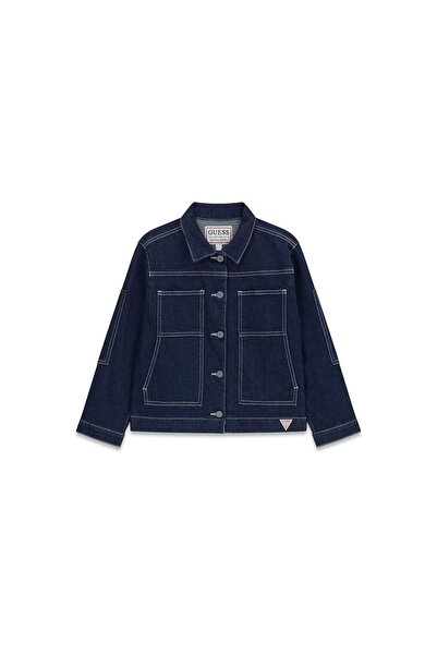 Guess Geacă de blugi pentru băieți L6GL02D8110 Albastru închis
