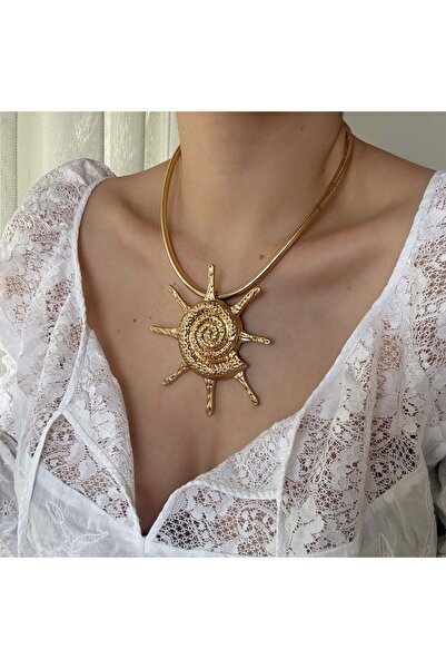 Alice İsstanbul Sun & Snail Necklace