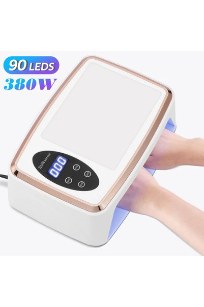Choice1 US plug Mate60 480W UV LED Lamp for Nails 108 LEDs Nail Dryer with Re...