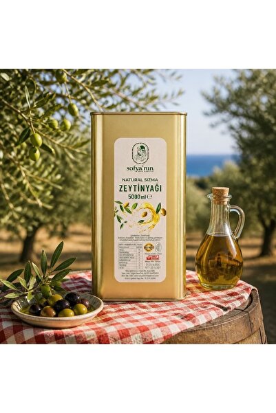 Sofyanın Arka Bahçesi Natural Sızma Soğuk Sıkım Zeytinyağı 5 LT