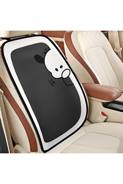 GENERAL Car Seat Back Cushion with Cute Cartoon Design, Breathable Ice Silk C...