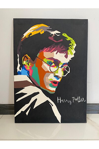 Genel Markalar El yapımı akrilik tuval tablo portre harry potter 35x50cm