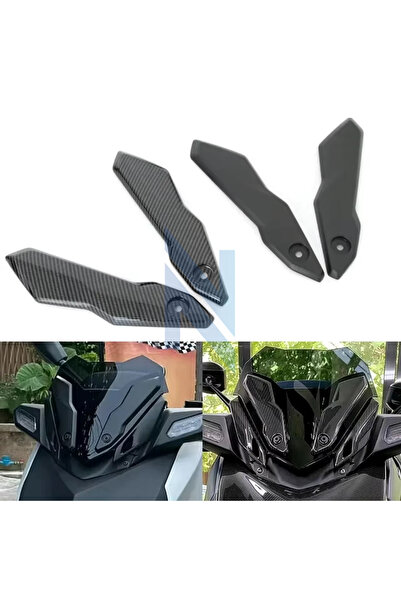 Yamaha XMAX Ön Cam Rüzgar Deflektörü, Ön Cam Braketi Koruyucu KARBON
