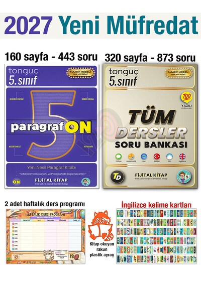 5. Sınıf 2027 Paragrafon Tüm Dersler Soru Bankası Yeni Müfredat