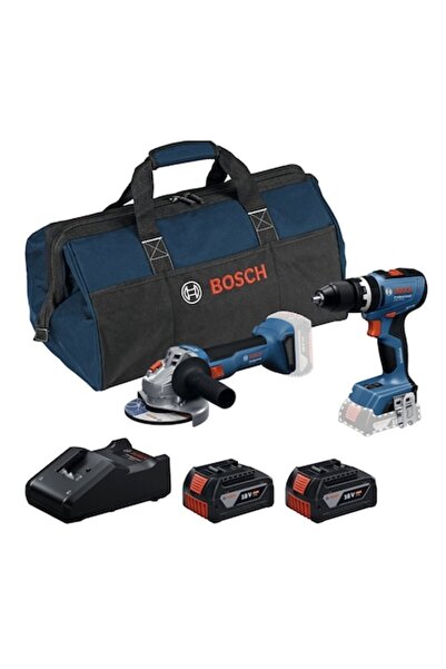 Bosch Комплект акумулаторни инструменти 2 в 1, Професионален, Ударен винтовер...