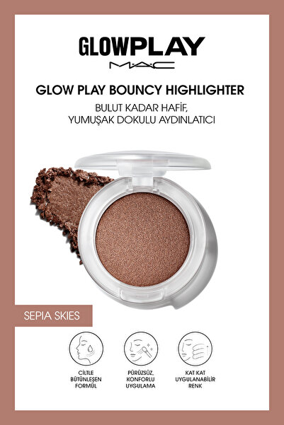 M.A.C M·A·C Glow Play Bouncy Highlighter Bulut Kadar Hafif, Yumuşak Dokulu Ay...