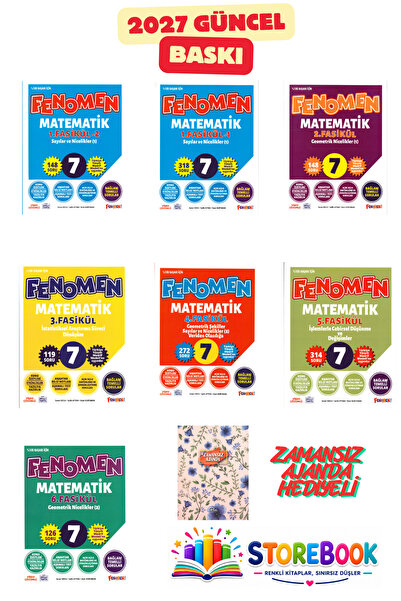 Fenomen Yayıncılık 7.Sınıf Matematik Fasikül Set (7 Fasikül) Zamazsız Ajanda ...