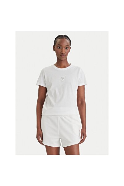 Guess Tricou de damă W6GI10K3025 Alb