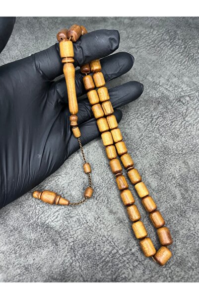 Mos Tespih High-End Natural Mulberry Wood Prayer Beads with Systematic Design