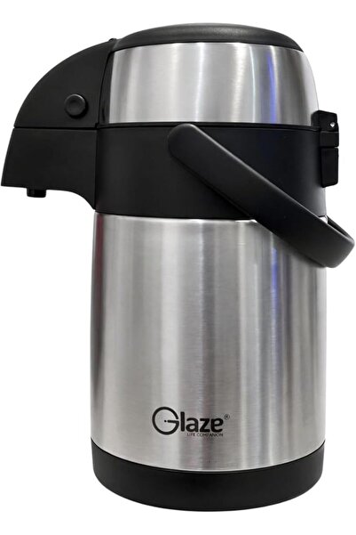 GLAZE MUD وعاء مضخة موزع قهوة ايربوت سعة 2.5 لتر - ترمس حراري معزول بتفريغ ال...
