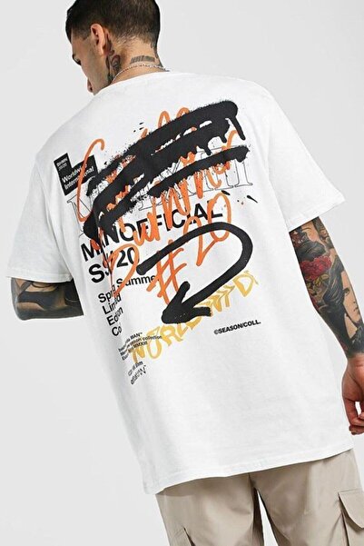 donamod Unisex Stylish Comfortable Oversize Cotton Crew Neck T-Shirt with Spe...
