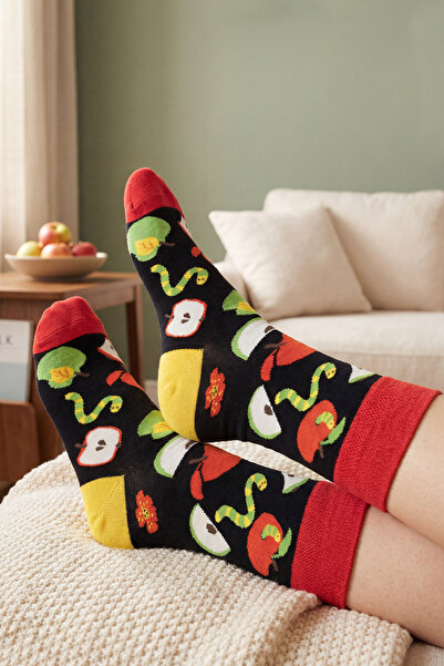 SOCKSOP Sevgi Dolu Bir Dokunuş, Öpücük Desenli Çorap