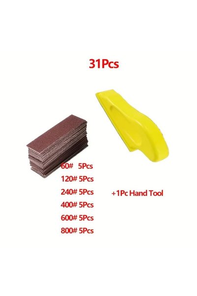 Choice 31Pcs 1-121Pcs Hand Grinder Kit: 3.5 "x1" Mini Detail Grinding Block f...