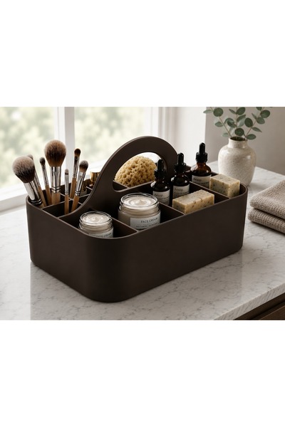 Genel Markalar 3D Baskı Çok Bölmeli Taşınabilir Banyo Ve Makyaj Organizeri - ...