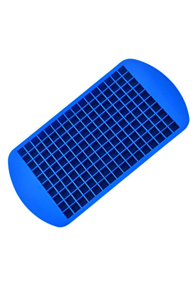 Choice3 Blue 160 Grid Mini Silicone Ice Tray Ice Cubes Foldable Ice Mold Ice ...