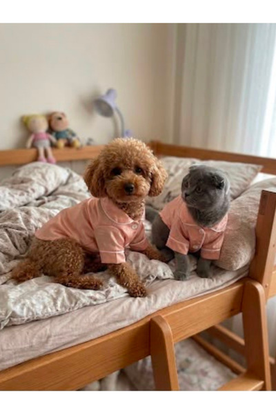 Genel Markalar kedi ve köpekler için saten pijama