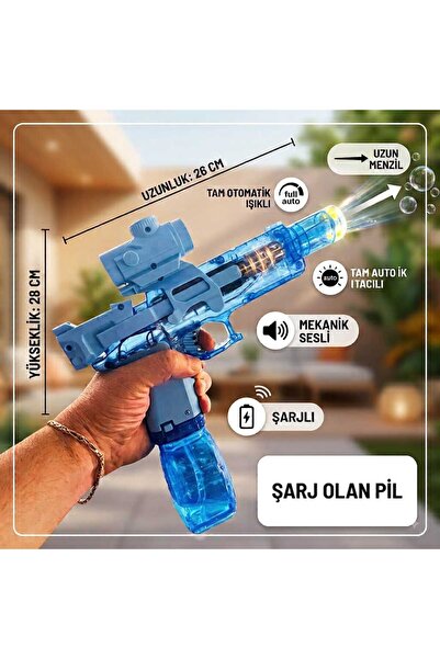 Boratila Toys Tam Otomatik Seri Atış Özellikli Mekanik Sesli Şarj Olan Pilli ...