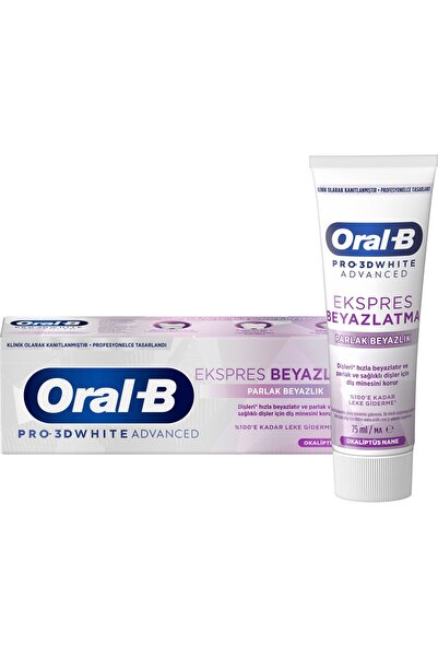 Oral-B Pro 3D White Advanced Ekspres Beyazlık Parlak Beyazlık Diş Macunu 75 ml