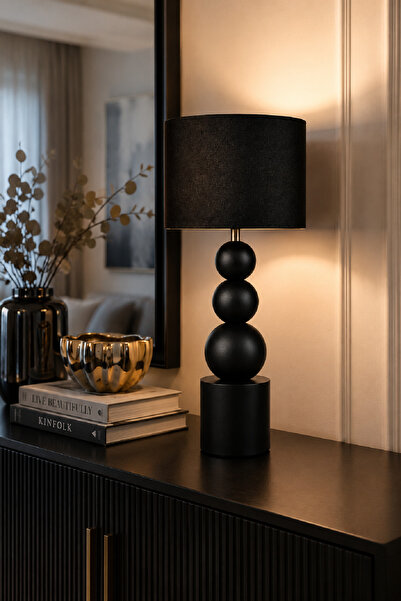 571 Store Casa Metal Kumaş Abajur GECE LAMBASI