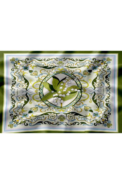 Materia باندانا بنمط الزهور 85×85