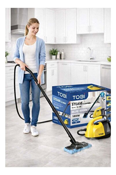 Tobi TB-968 Deluxe Version Steam Cleaner 1800W, 16-Piece Multi-Purpose Steam ...