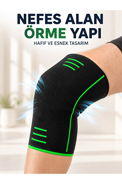 FTA TİCARET Knitted Knee Brace Flexible Breathable Daily Sports Knee Support