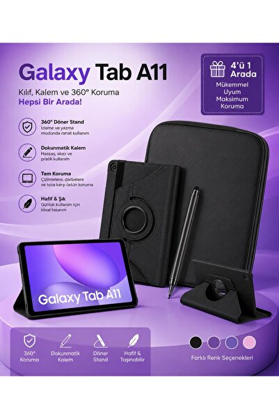 Samsung Galaxy Tab A11 4 GB Ram 64 GB 8'7 İNÇ TABLET + KILIF + KALEM ( Türkiy...