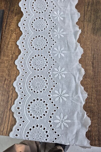 DUAYEN Vual Üzeri Işleme Retrospektif Kenar Desen 1 Metre