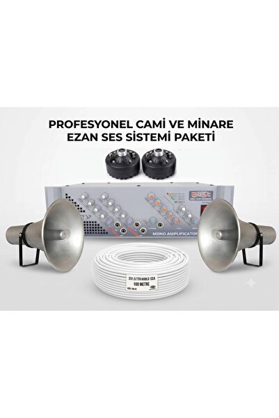 Best Profesyonel Cami ve Minare Ezan Ses Sistemi Paketi - Horn Hoparlör Seti
