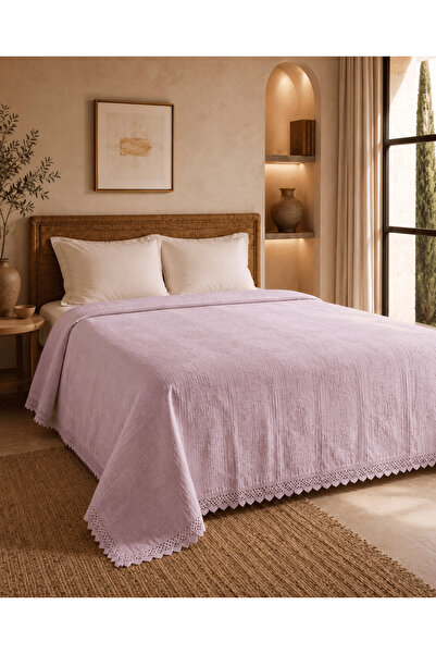 Kapreo Home Safir Lüks Çift Kişilik Pamuk Pike 220x240 cm – Yumuşak Dokulu, A...