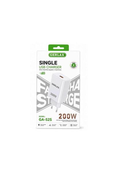 OEM GERLAX GA-52S Αντάπτορας κινητού / Mobile Fast Charger 200W με 1 Θύρα USB...